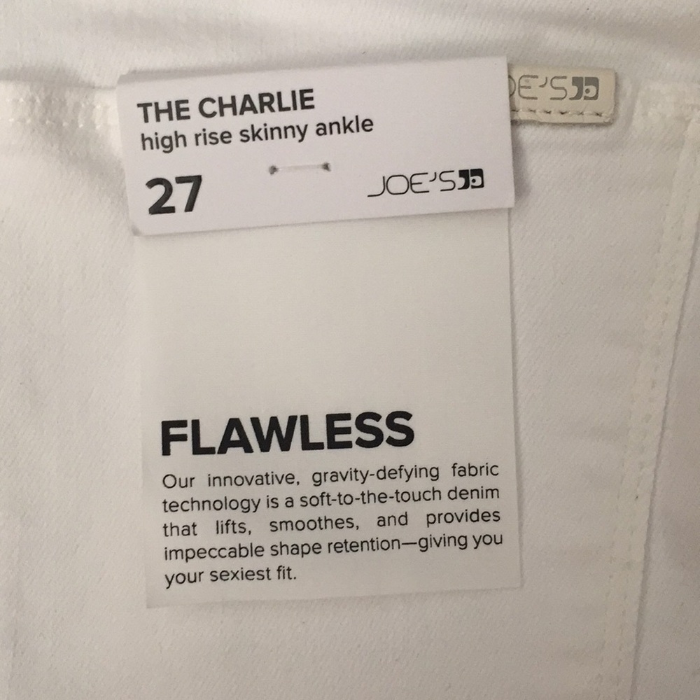 Joe’s Jeans white skinny jeans high waisted NWT - Picture 4 of 7